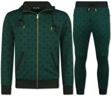 Top Star Joggingpak volwassenen trainingspak Groen - S