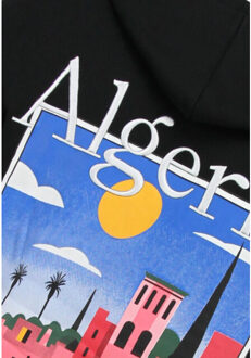 Top Star Oversized hoodie met capuchon algeria print - maat L Zwart