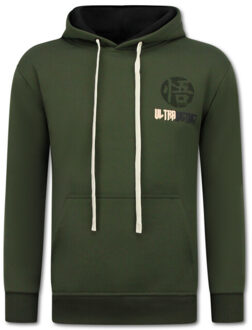 Top Star Oversized hoodie met capuchon goko ultra print Groen - XXL