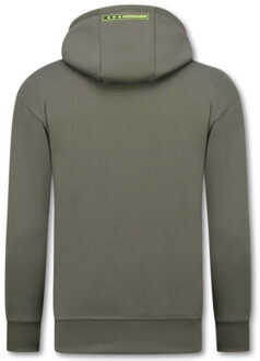 Top Star Oversized hoodie met capuchon icon splatter Grijs - L