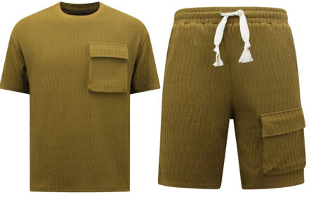 Top Star Ribbed oversized zomerset set Bruin - XXL