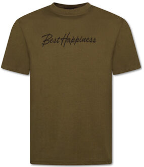 Top Star T-shirt met print grappig oversized t-shirt - maat M Bruin