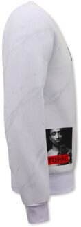Top Star Tupac trui Wit - M
