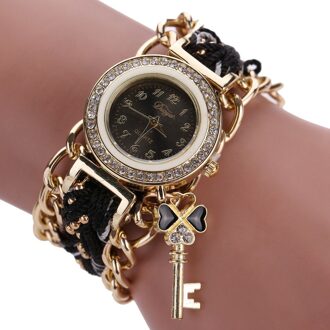 Top Stijl Horloge Vrouwen Mode Diamant Case Horloge Dames Gevlochten Band Rhinestone Analoge Quartz Horloges Saati