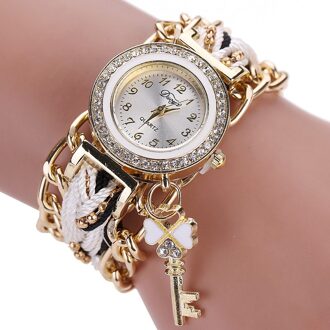 Top Stijl Horloge Vrouwen Mode Diamant Case Horloge Dames Gevlochten Band Rhinestone Analoge Quartz Horloges Saati