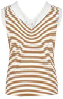 Top talitha-kint camel offwhite Veelkleurig - M