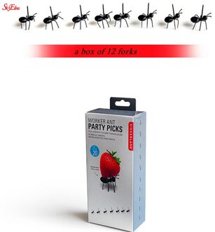 Top Verkoop 12 Stuks Fruit Vork Ant Vorm Vorken Snack Cake Dessert Servies Voor Thuis Keuken Party Diner Fruit Pick keuken Gereedschap 5Z