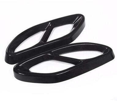 Top Voor Mercedes Benz Glc Een B C Eclass W205 Coupe W213 W176 W246 -17 Auto Accessoire amg Uitlaat Cover Trim 304 Staal zwart