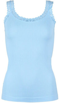 Top zonder mouw 217 frida rib Lichtblauw - L / XL