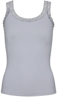 Top zonder mouw 217 frida rib - maat S / M Grijs