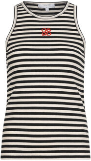 Top zonder mouw 253709 monogram Zwart - S