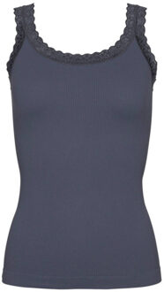 Top zonder mouw frida rib top Grijs - L / XL