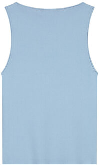 Top zonder mouw w240704 retro - maat M Blauw