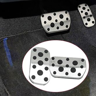 Top2 Stuks Voor Toyota C-HR Chr Izoa Corolla Rvs Auto Gaspedaal Rempedalen Cover