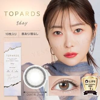 TOPARDS 1 Day Color Lens Grege Quartz 10 pcs P-9.00 (10 pcs)