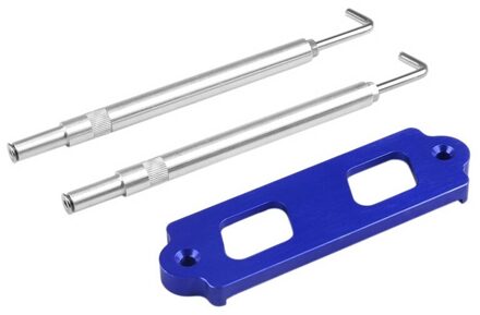 TopBatterij Tie Down Kit Hold Down Staaf Met Lade Haken Voor Civic/Crx S2000 blauw