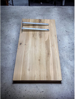 Topblad Casajoy West Eiken Incl Standaard Beugels 120x50 cm Bruin