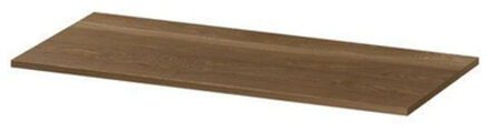 Topdeck Wastafelblad - 100x45x2cm - tbv onderkast - eiken Massief eiken Aqua 1240268 Massief Eiken Aqua (Hout)