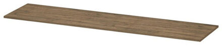 Topdeck Wastafelblad - 180x45x2cm - tbv onderkast - MFC Naturel eiken 1109653 Naturel Eiken (Hout)