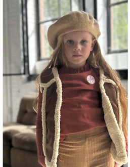 TOPitm meisjes gilet Bruin - 146-152