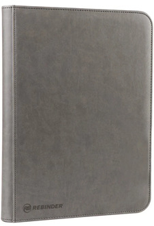 Toploader Binder (35pt) - Zipped 9-pocket Grey