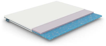 Topmatras Deluxe Comfort - Koudschuim - 90x200cm Met Koudschuim Kern - Van Aeroplus - Comfort: - Dekbed-Discounter.nl