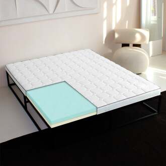 Topmatras Luxury Motion - Memory Foam - 180x200cm Met 4cm Sg30 + 4cm Memory Foam Kern - Van Zydante - Comfort: Medium - Dekbed-Discounter.nl - 180 x 200 cm