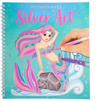 TOPModel kleurboek Silver Art meisjes 22 cm papier
