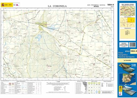Topografische kaart 1004-II La Coronela | CNIG - Instituto Geográfico Nacional1
