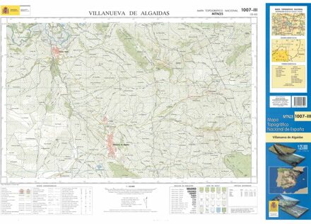 Topografische kaart 1007-III Villanueva de Algaidas | CNIG - Instituto Geográfico Nacional1