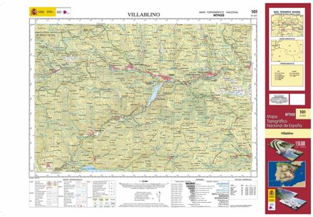 Topografische kaart 101 MT50 Villablino | CNIG - Instituto Geográfico Nacional1