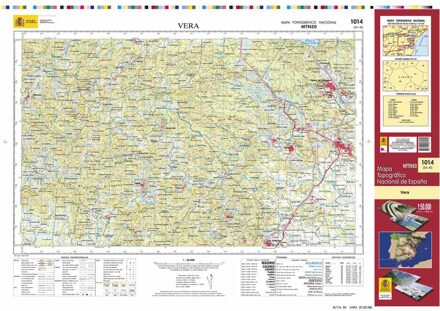 Topografische kaart 1014 MT50 Vera | CNIG - Instituto Geográfico Nacional1