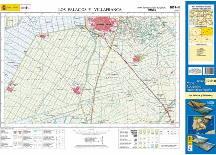 Topografische kaart 1019-II Los Palacios y Villafranca | CNIG - Instituto Geográfico Nacional1
