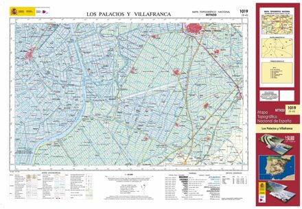 Topografische kaart 1019 MT50 Los Palacios y Villafranca | CNIG - Instituto Geográfico Nacional1