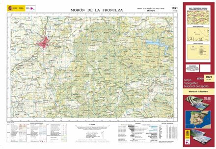 Topografische kaart 1021 MT50 Morón de la Frontera | CNIG - Instituto Geográfico Nacional1