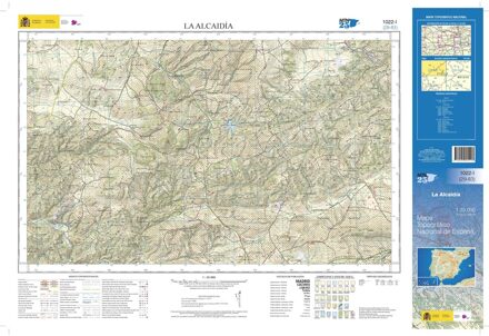 Topografische kaart 1022-I La Alcaidía | CNIG - Instituto Geográfico Nacional1