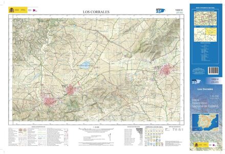Topografische kaart 1022-II Los Corrales | CNIG - Instituto Geográfico Nacional1