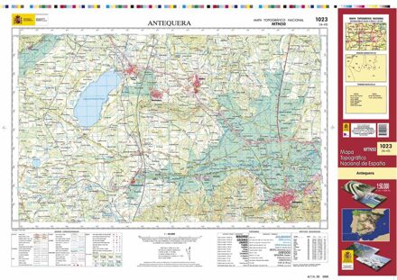 Topografische kaart 1023 MT50 Antequera | CNIG - Instituto Geográfico Nacional1