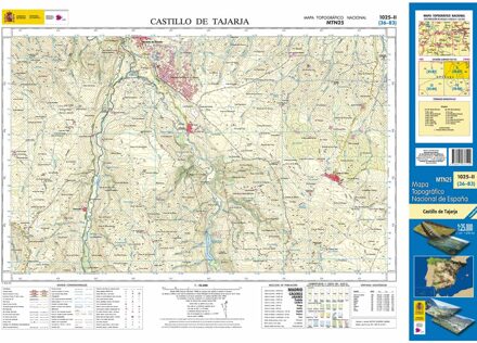 Topografische kaart 1025-II Castillo de Tajarja | CNIG - Instituto Geográfico Nacional1
