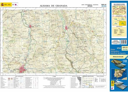 Topografische kaart 1025-IV Alhama de Granada | CNIG - Instituto Geográfico Nacional1