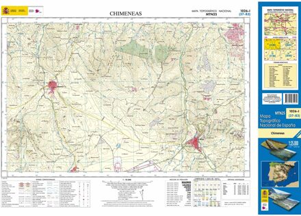 Topografische kaart 1026-I Chimeneas | CNIG - Instituto Geográfico Nacional1