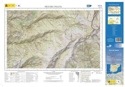 Topografische kaart 1027-III Pico del Veleta | CNIG - Instituto Geográfico Nacional1
