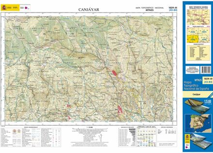 Topografische kaart 1029-III Canjáyar | CNIG - Instituto Geográfico Nacional1