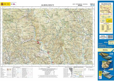 Topografische kaart 1029-IV Alboloduy | CNIG - Instituto Geográfico Nacional1