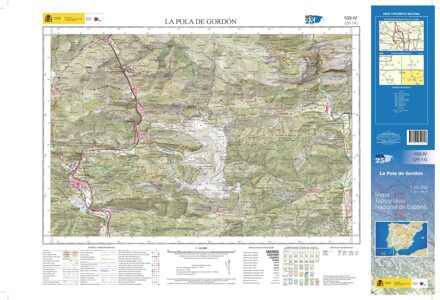Topografische kaart 103-IV La Pola de Gordón | CNIG - Instituto Geográfico Nacional1