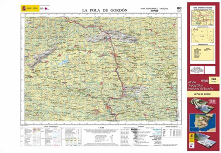 Topografische kaart 103 MT50 La Pola de Gordón | CNIG - Instituto Geográfico Nacional1