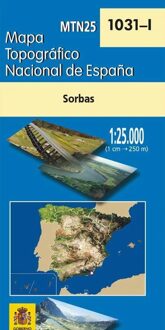 Topografische kaart 1031-I Sorbas | CNIG - Instituto Geográfico Nacional