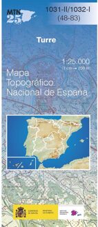 Topografische kaart 1031-II/1032-I Turre | CNIG - Instituto Geográfico Nacional