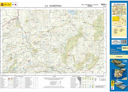 Topografische kaart 1035-I La Harinosa | CNIG - Instituto Geográfico Nacional1