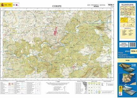 Topografische kaart 1036-I Coripe | CNIG - Instituto Geográfico Nacional1